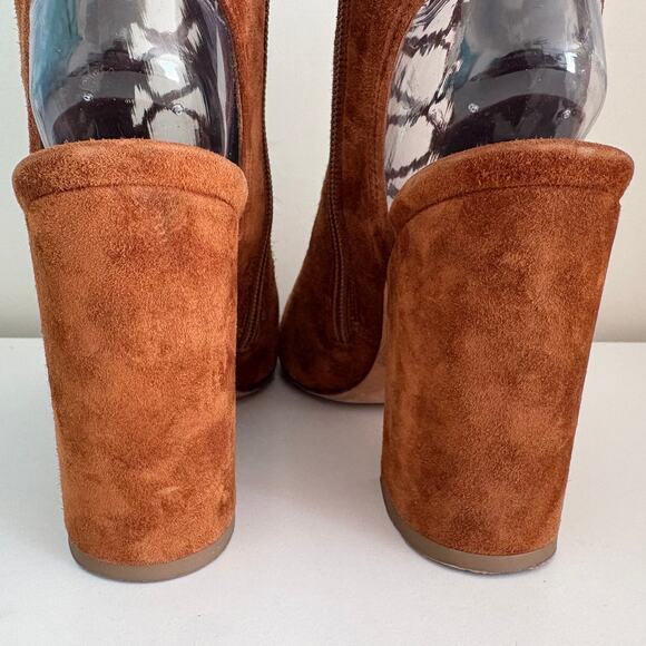 Laurence Dacade Couture Paris Suede LaceUp Bootie Block Heel - Picture 11 of 15